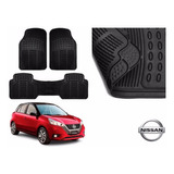 Tapetes Uso Rudo Nissan Nuevo March 2021 2022 Rubber Black