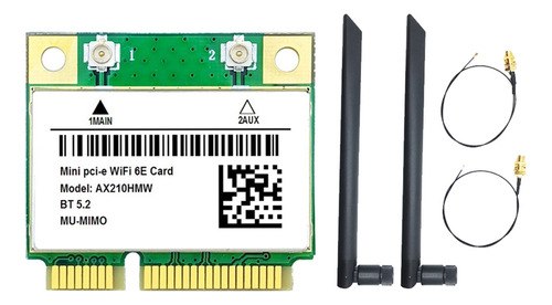 Tarjeta Wifi Ax210hmw+2 Wifi 6e Pci-e Ax210 802.11ax