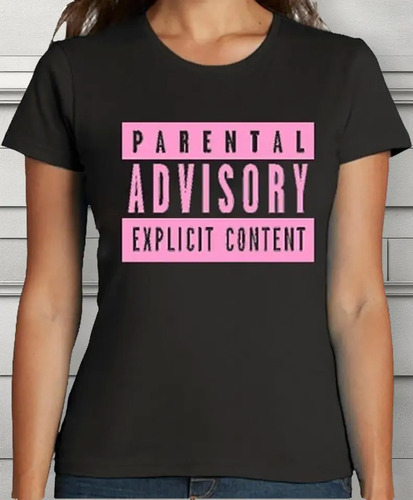 Playera Camiseta Parental Advisory Pink Logo Unisex + Regalo