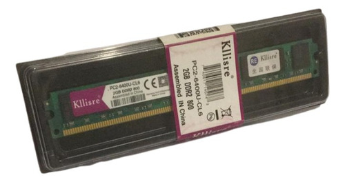 Memória Kllisre Ddr2 800mhz 4gb (2 X 2gb) Intel E Amd 