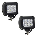 2 Reflectores Led Cree 18w 3000lm Camionetas Motos