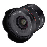 Lente Rokinon Af 18mm F2.8 Para Montura Sony E, Negro