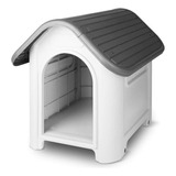 Casa Para Perro/gato Rundy Interior/exterior Contra Agua Color Gris Oscuro