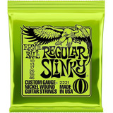 Set Cuerdas Guitarra Eléctrica 010 Ernie Ball 2221 Regular