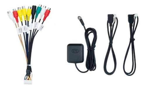 Kit Chicote Universal Central Multimídia Android Rca Gps Usb