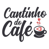 Adesivo Cantinho Do Café Xicara Coração Decorativo De Par