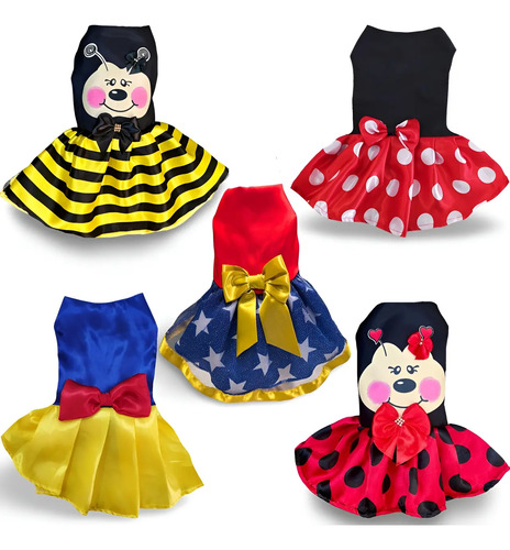 Roupa Roupinha De Princesa Vestido Pet Para Cachorro Gato | MercadoLivre