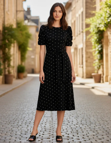 Cklass Vestido Boleado Mujer Casual Nueva Temporada + Regalo