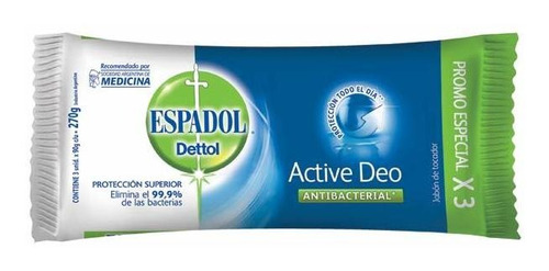 Pack X 36 Unid. Jabon Tocador  Activdeo 3x80 Gr Espadol Jab