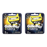 Refil Para Barbeador Gillette Fusion 5 Proshield 4 Cartuchos