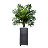 Planta Artificial Bambu Grande Arranjo Com 1 Metro + Vaso