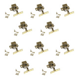 10 Broche Perico Con Tornillos Laton Brillant Handyhome 3082