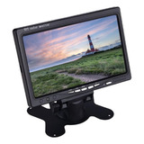 Tela Monitor Digital Lcd 7 Colorida - Hdmi - Vga - Av Cor Preto