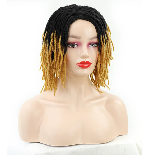 Dread Lock Wigs, Pelucas De Pelo Corto Y Rizado Trenzado A G