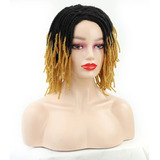 Dread Lock Wigs, Pelucas De Pelo Corto Y Rizado Trenzado A G