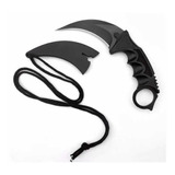 Karambit Black Cs Go Afiada Faca Preta - Combate Tática