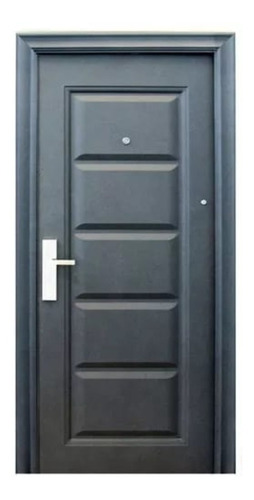 Puerta Seguridad Cerradura Multipunto Mod. Tablero Negra ***