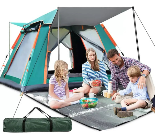 Barraca Grande De Camping Automatica Impermeavel 4/5 Pessoas