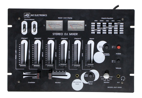 Mixer-consola De Audio Stereo Usb 5 Canales 