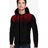 Sudadera Hoodie Hombre Con Cierre Y Gorro Moda Slim Fit