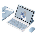 Funda Rotar C/teclado+mouse Para iPad Air 5th/4th 10.9 Inch