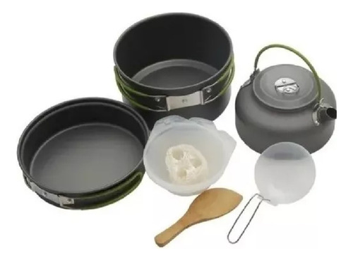 Set De Ollas Camping Cocina Campamento Deporte Al Aire Libre