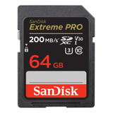 Cartão De Memória Sandisk Extreme Pro 64gb 200mb/s