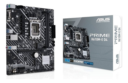 Motherboard Asus Prime H610m-e D4 Intel 1700