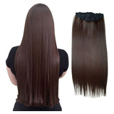 Cabelo Alongamento Tic Tac Idêntico A Humano Liso 70cm+brind Cor Chocolate #8