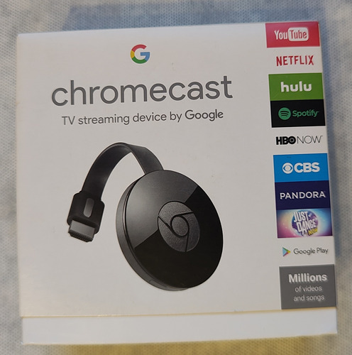 Google Chromecast 2da Gen. - Color Negro - Impecable