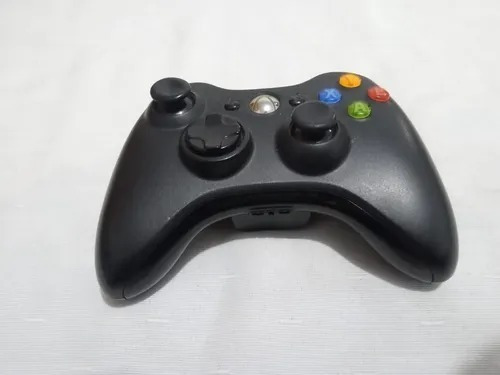 Controle Xbox 360 Sem Fio Preto Seminovo Original