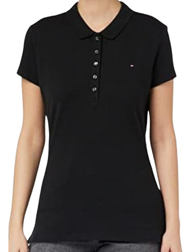 Polo De Mujer Tommy Hilfiger 6661 Short Slim Fit Whp1 