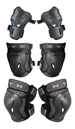 Set De  Rodilleras Para Moto, Coderas Y Muñequeras 6 Pzs 