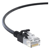 Cable Ethernet Cat6a Delgado Utp 2 Ft (10 Pack) - Negro -