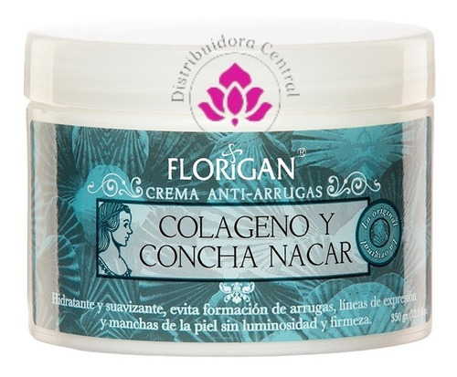 Crema Anti-arrugas Colágeno Y Concha Nácar Florigan® 350grs