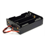 Suporte Case Para 3s Baterias 18650 12.6v Com Mola E Fios.