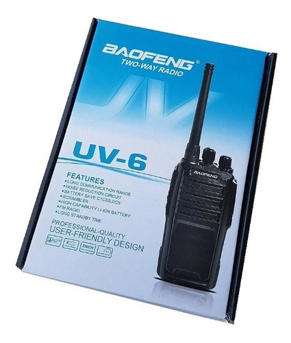 Kit 3 Rádios Baofeng Ht Uv-6 Dual 8 Watts 128 Canais 