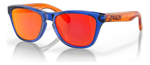 Óculos De Sol Oakley Frogskins Xxs Laranja Azul Prizm Ruby