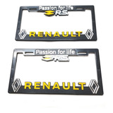 Porta Placas Para Autos Marca Renault Amarillo
