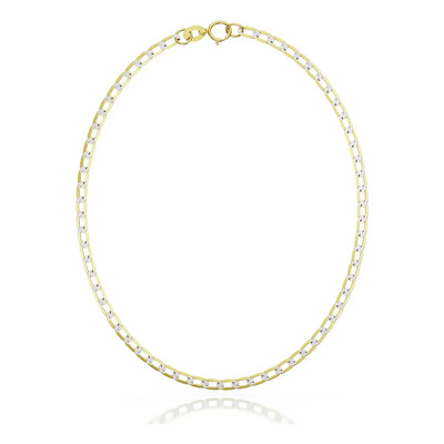 Pulso Pulsera Barbada Oro Solido 10k Kilates 2mm 18cm Italy Color Diamantado Diámetro 6 Cm Largo 18 Cm | Envío gratis