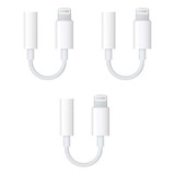 3 Cabos Adaptador Lightning Para P2/ Femea Para iPhone/iPad