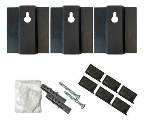 Kit 3 Suportes Para Fixar Espelho Armarios Quadros Placas