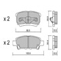 Pastillas De Freno Trasera Jeep Compass /07 Lpr Jeep Compass