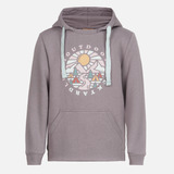 Poleron Niña Insigne Hoody Sweatshirt Palo Rosa Lippi