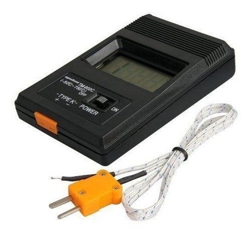 Medidor Digital Temperatura Termómetro Tipo K Sensor Tm 902c
