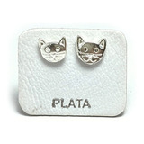 Aros Gato Pasante Plata 925