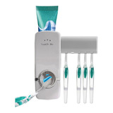 Dispenser Dental Dentifrico + Porta Cepillos 2 En 1