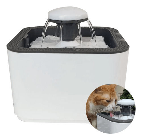 Bebedouro Fonte De Água Gato Cães Pet Com Filtro 2,5l Usb