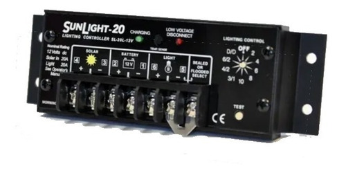  Controlador De Carga Morningstar-la Luz Del Sol Sl-20l-12v