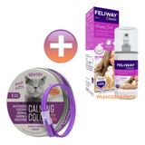  1 Feliway Spray + 1 Collar Feromonas Sentry Calmante Gato 